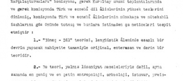 Güneş Dil Teorisi ve Atatürk’e Göre Dillerin Doğuşu