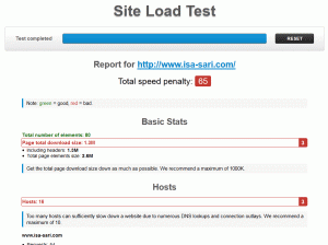 Site load test